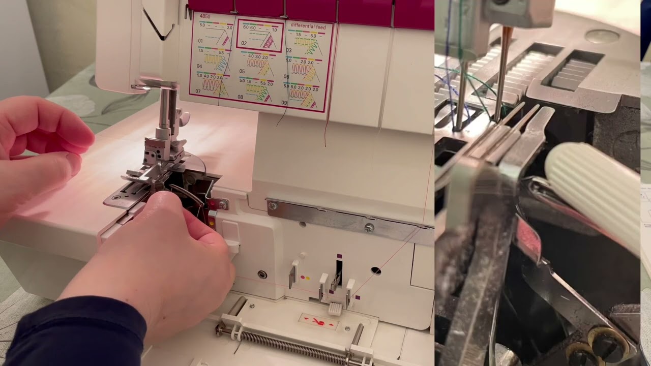 Pfaff Coverstyle 4850 Programm Nummer 1 Doppelkettenstich #pfaff #cover #coverlock
