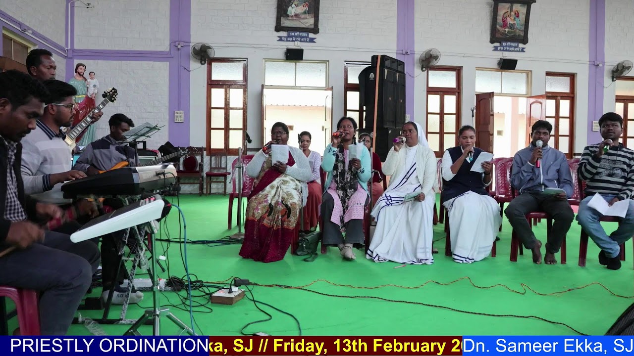 Singing Practice for Priestly Ordination, Gumla