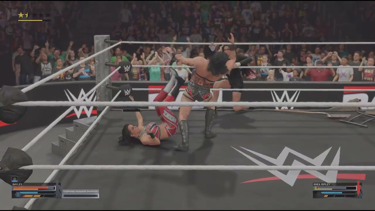 WWE 2K25_ BayLeY vs RheA RipLey  !!!