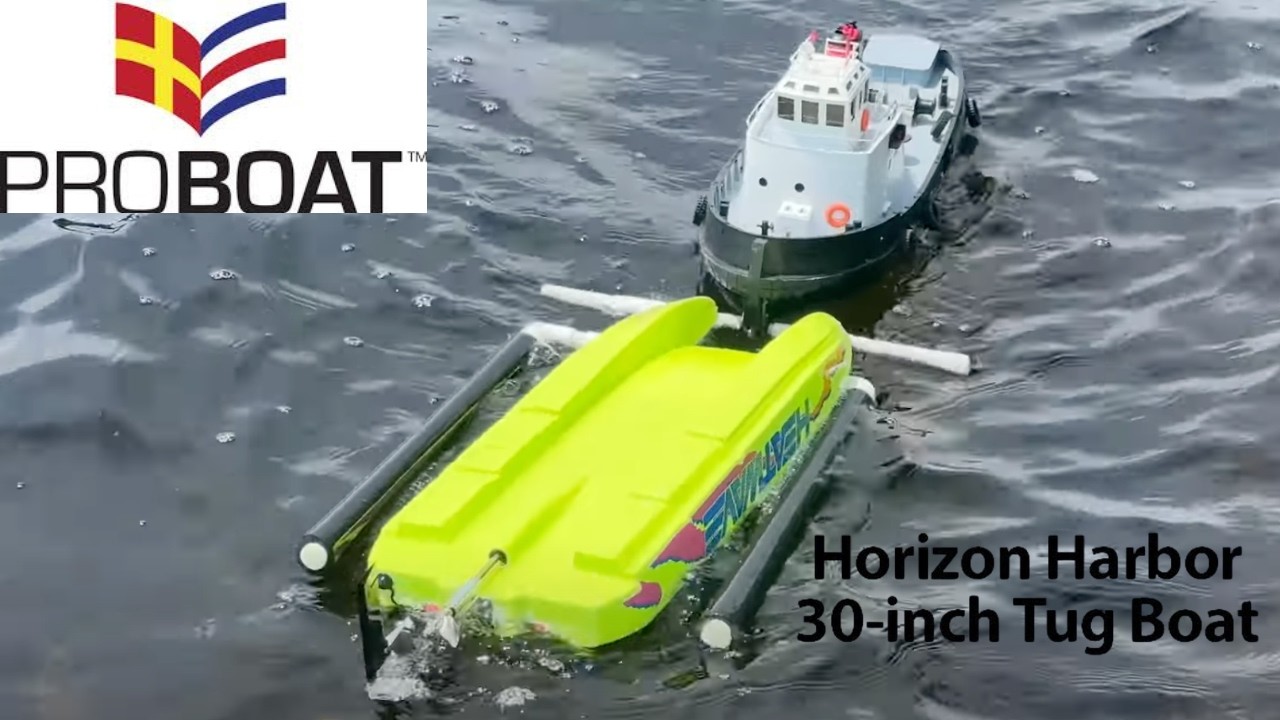 ProBoat Horizon Tug Boat Unboxing & First Rescue