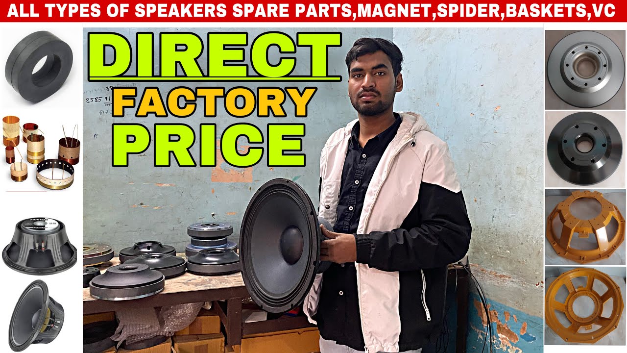 All Types Of Speakers Spare Parts🔥 Magnet,Voice Coils,Spider,Cone Etc