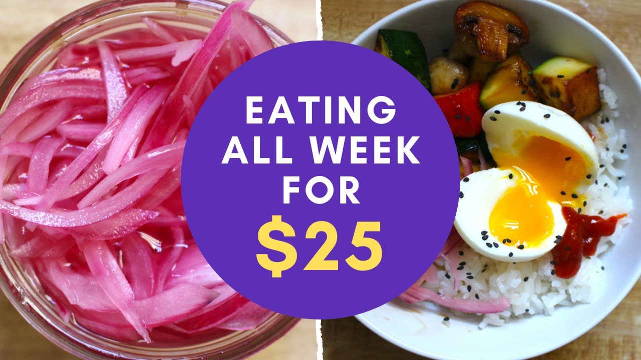 21 MEALS JUST $25!! a week of healthy food on a low budget