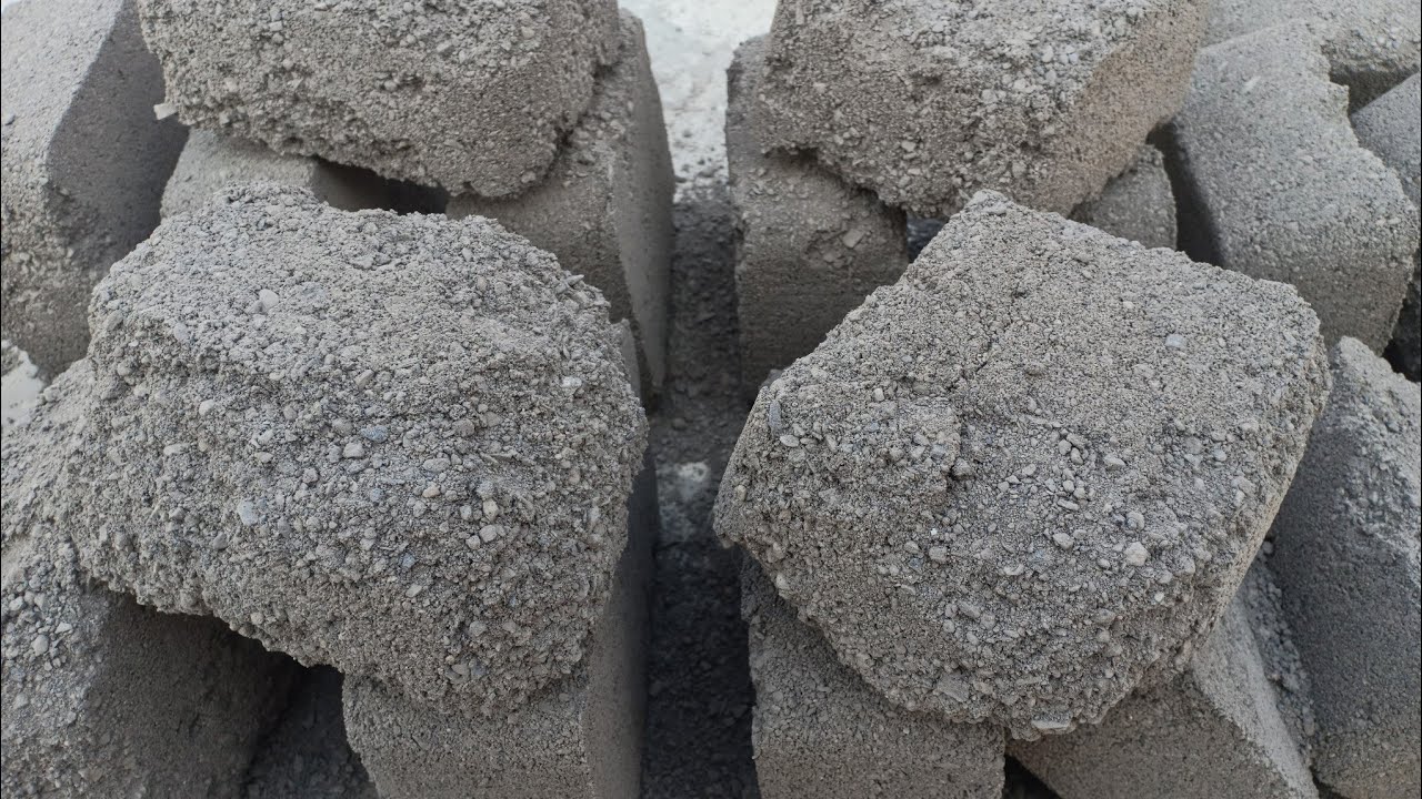 ASMR: Charcoal 🖤 Concrete Dry Floor Crumbling 🤤 Relaxing Sounds 😴#satisfying