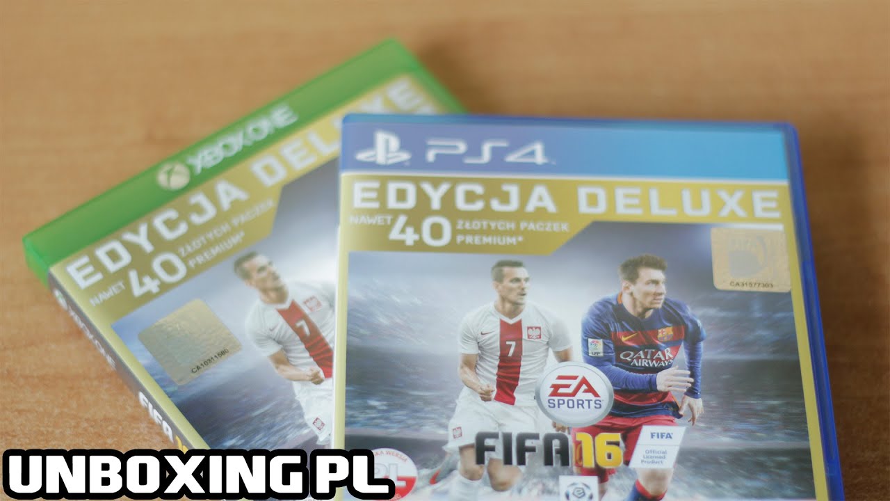 FIFA 16 Edycja Deluxe [PS4/Xbox One] - Unboxing PL