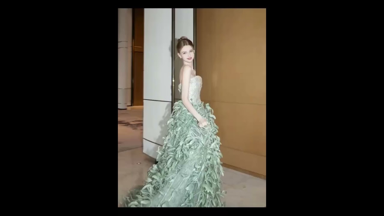 High-quality feather fabricsare used in evening gowns. #weddingdress #bridalfabricsupplier #fashion