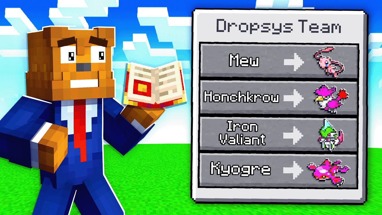 Letting A BOOK Choose My Team In Minecraft Pixelmon