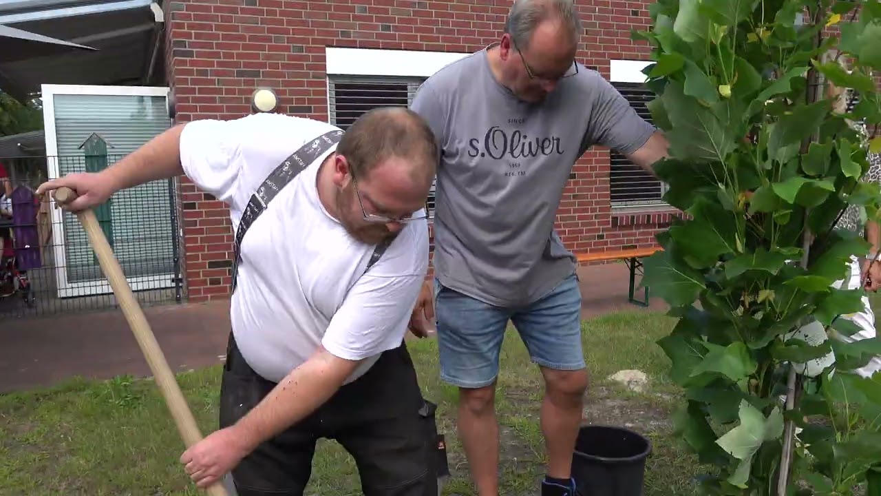 Baumchallenge bei St. Lukas Leben erleben in Börger