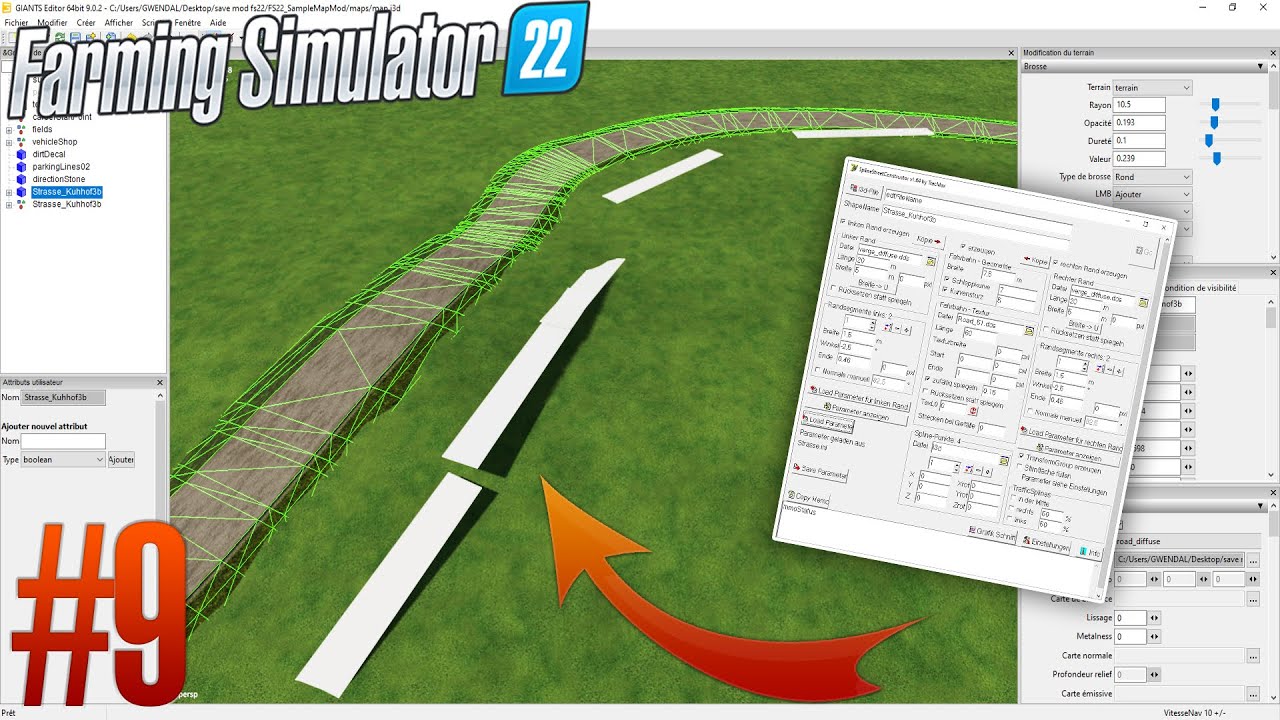 [TUTO] MODDING CRÉER MAP A à Z | FAIRE DES ROUTE EN 1 BLOC (Spline Street Constructor) !!