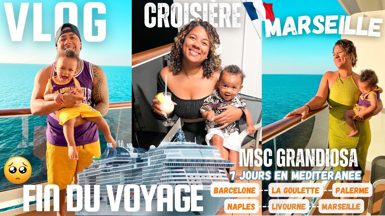 VLOG 7: ON PROFITE DU DERNIER JOUR SUR LE BATEAU - MARSEILLE - CROISIÈRE MSC GRANDIOSA - ELDYSHOUU