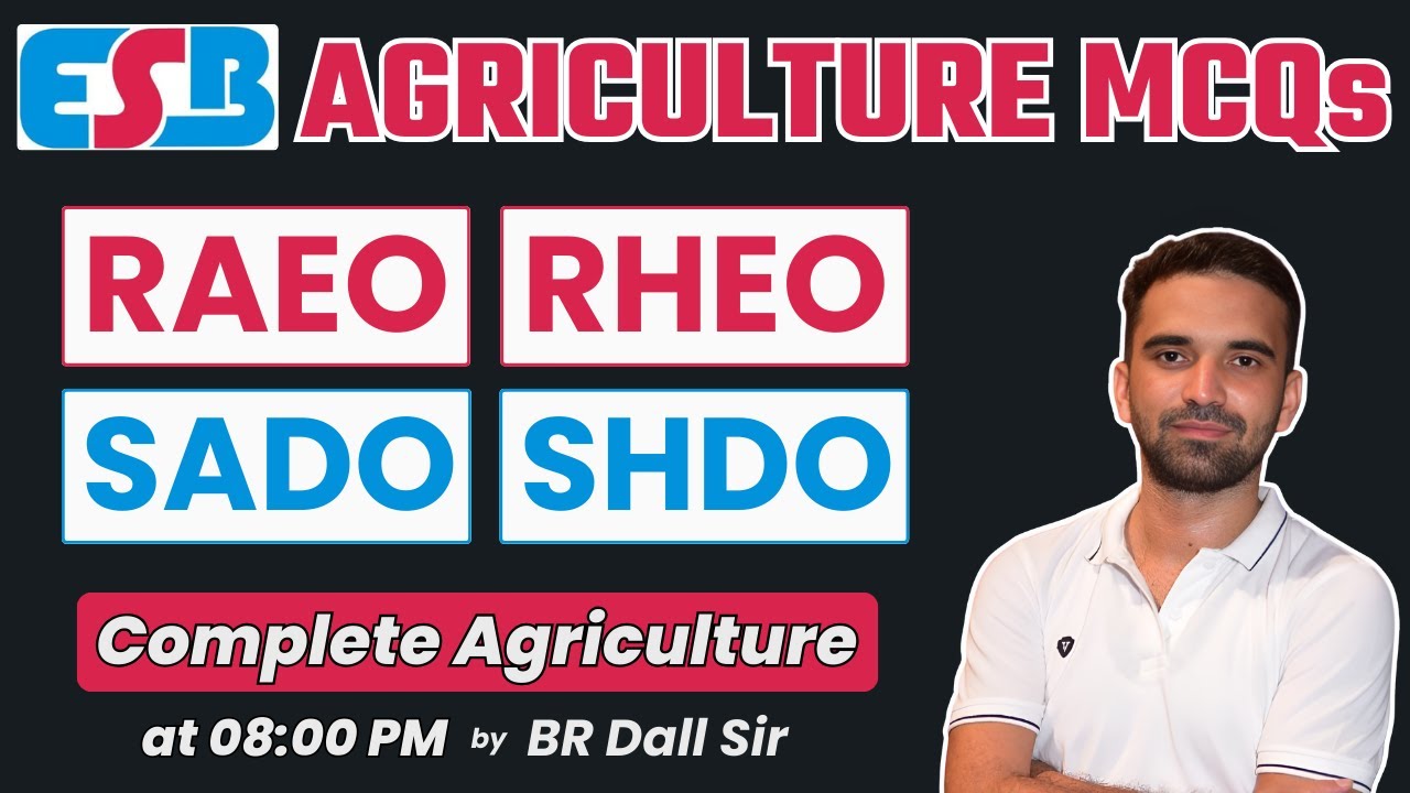 MP RAEO, RHEO, SADO, SHDO | Agriculture Important MCQs | by BR Dall Sir