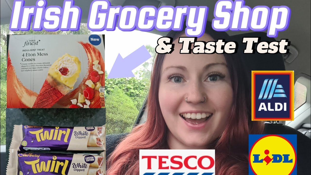 Irish Grocery Shop - With Dinner plan, Irish Prices € and Taste Test| Aldi, Lidl and Tesco