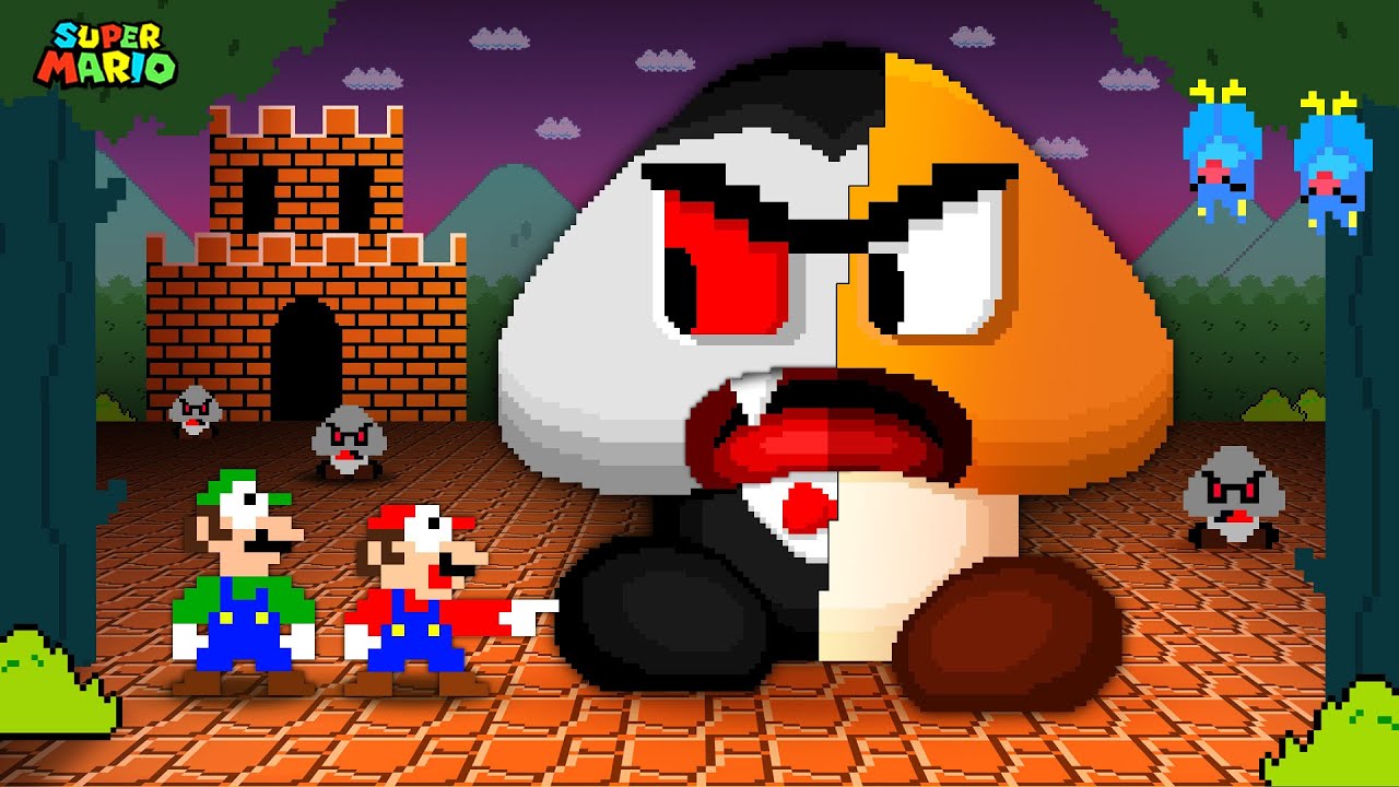 Mario and Luigi. But Everything Mario Touches Turns to Vampire