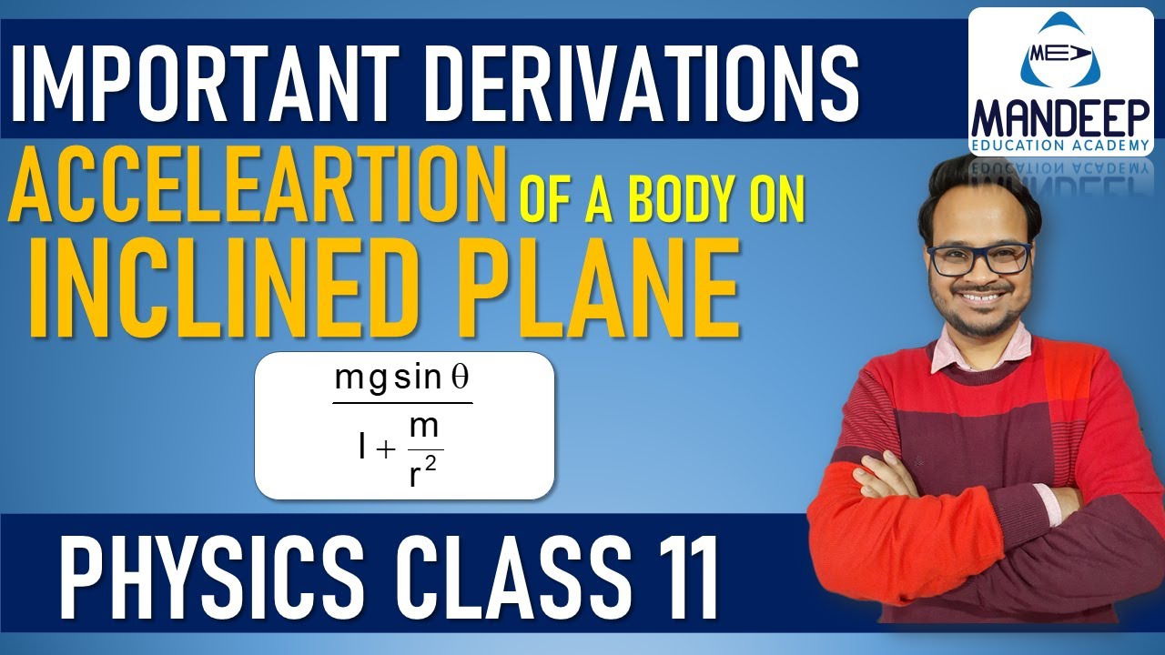 Acceleration Of Body On Inclined Plane