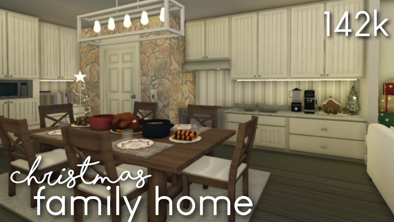 Christmas family home | Part 2 | Bloxburg Speedbuild