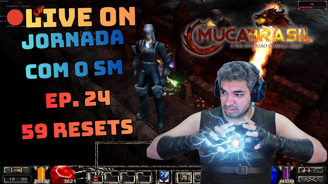 🔴LIVE ON: MU CA BRASIL -  Jornada  do (SM)  SomaCruz  bora uparrrr Ep 24❗muca❗guild ❗discord