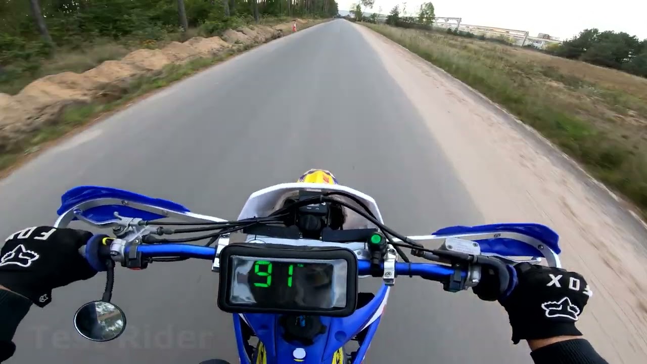 Mikilon MZK 250 Sprawdzam V-max i przyśpieszenie GPS