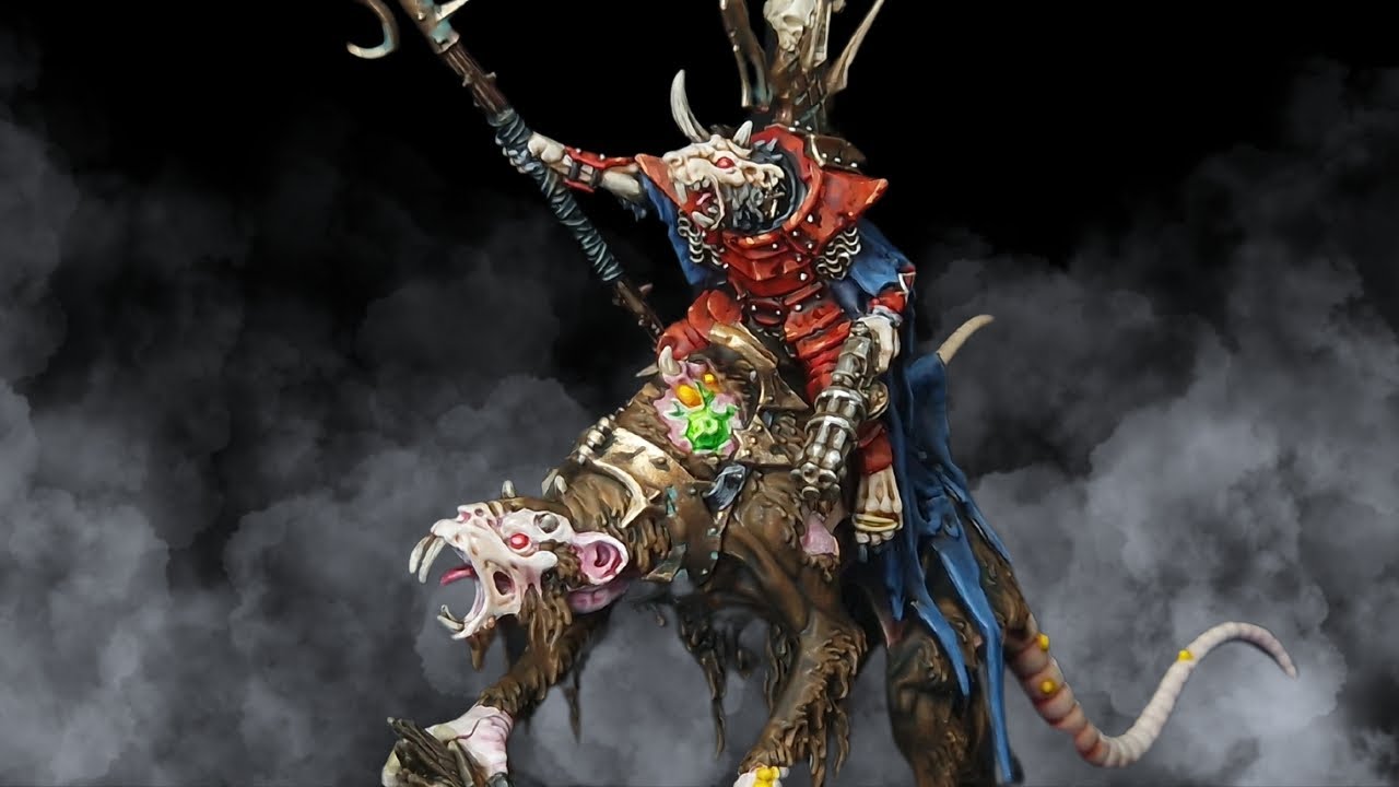 How To Paint the New Skaven Claw Lord on Gnash-Beast for Warhammer