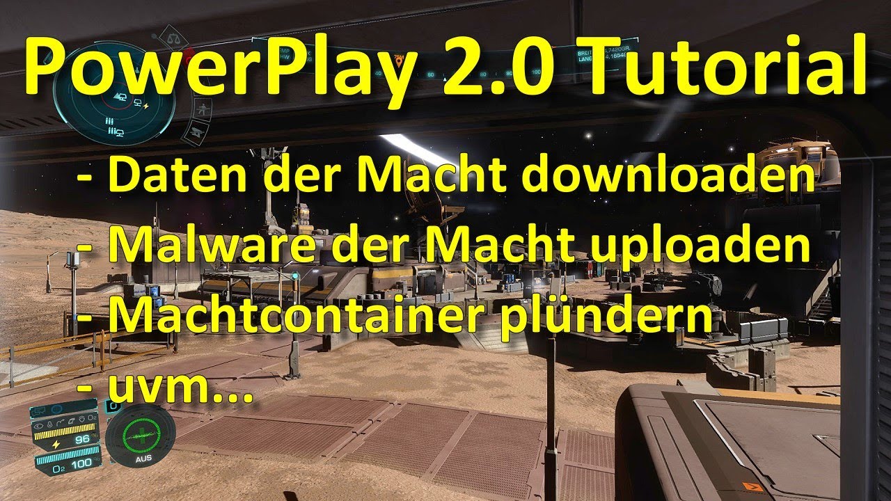 Elite Dangerous Odyssey: LP#81 - Tutorial: Powerplay 2.0 - Machtdaten, Machtcontainer, Malware uvm.