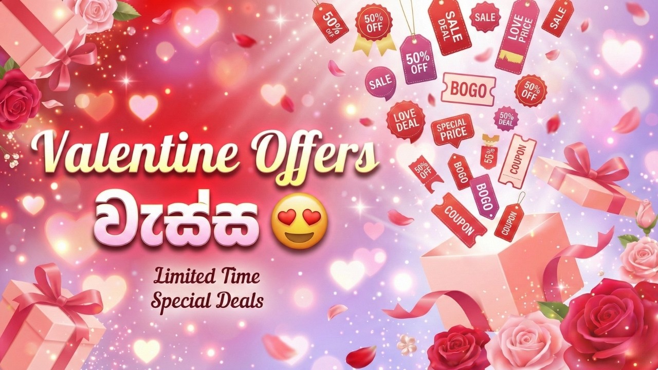 Valentine offers වැස්ස😍 #nanoplusone #valentinesday #gift #giftideas