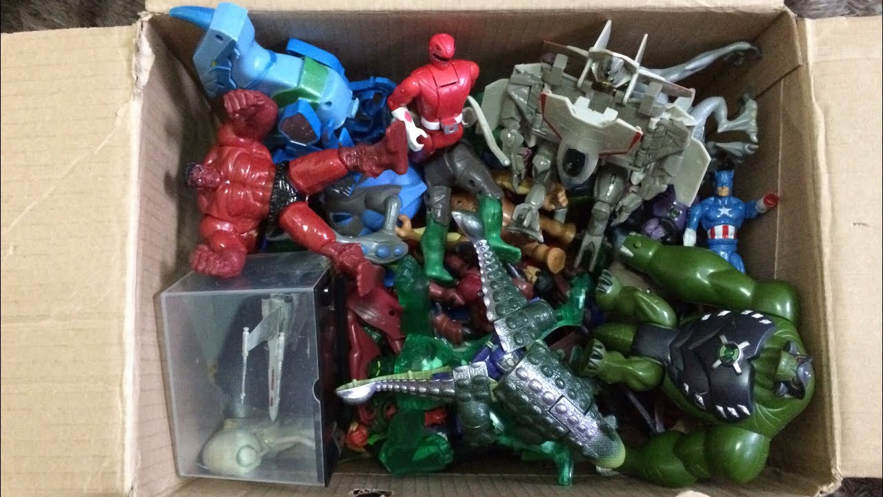 Minha caixa de brinquedos (Ben 10, Transformers, Power Rangers, Marvel, Dc). Figuras de ação 33