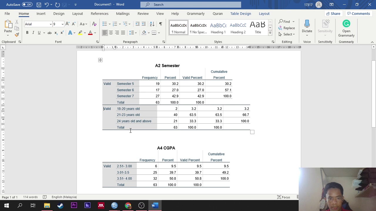 SPSS Combine Table