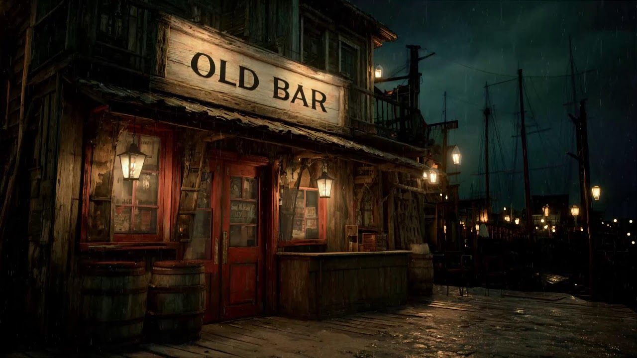 Old Bar Under The Rain • Calm Western Night Lofi