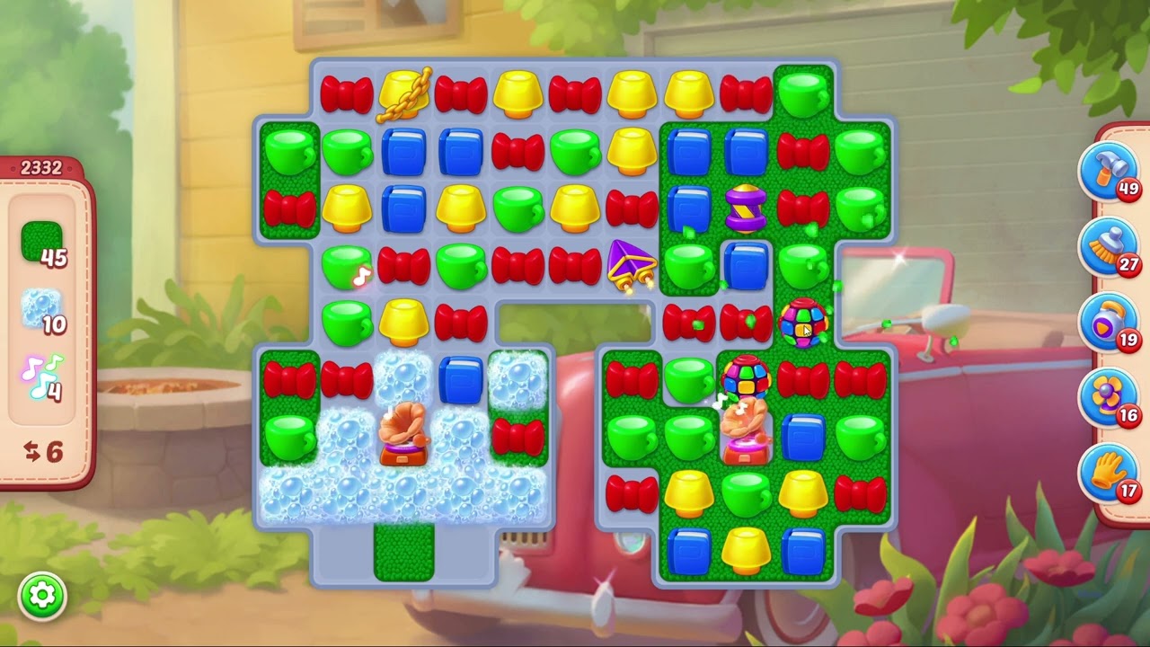 Homescapes Level 2332 - 16 Moves - No Boosters