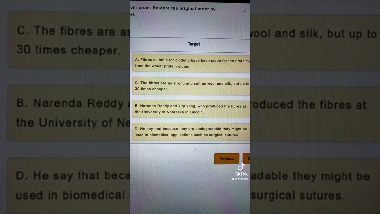 PTE Reorder Paragraph Trick