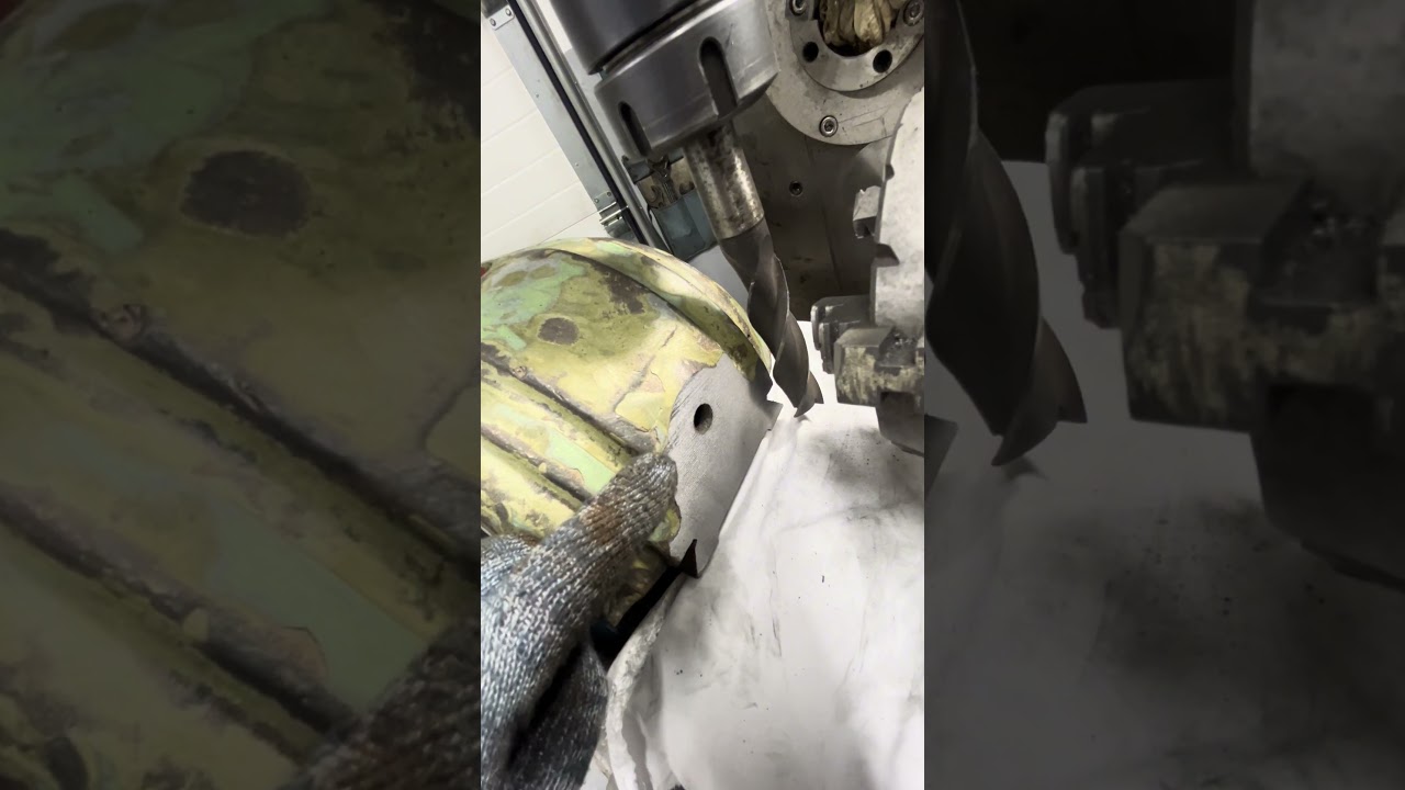 Ремонт фрезерного 6П80Г. Часть 3.фрезеровка хобота.