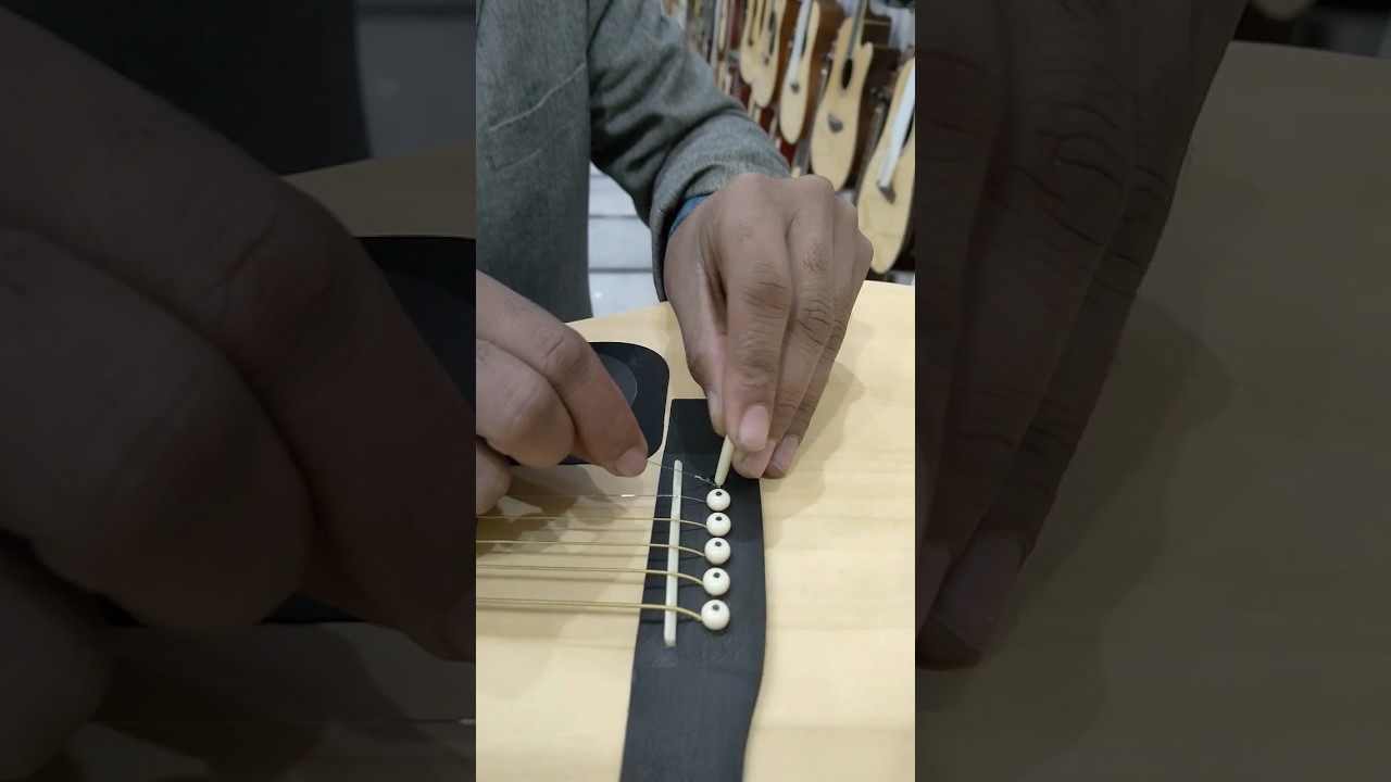 how to change your acoustic guitar strings.ap guitar ki string/tar/wire change kaise kar sktay hain.