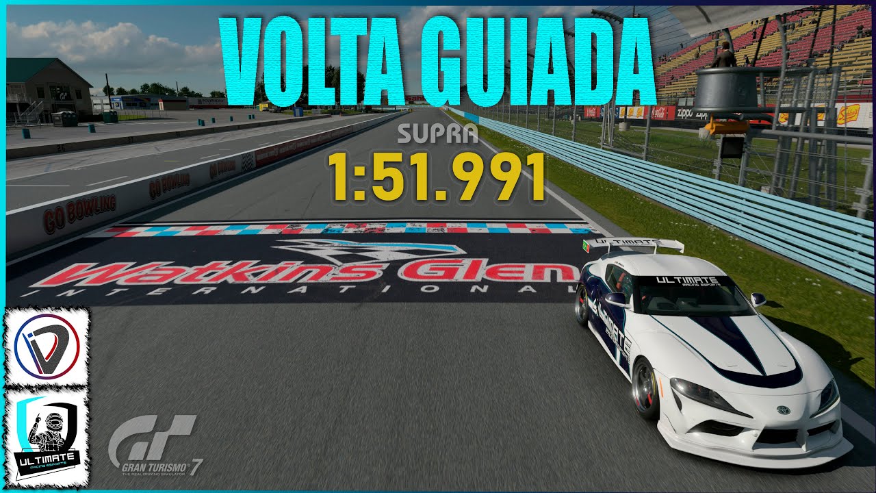 Watkins Glen | GR Supra Race Car '19 (Gr 4) | Guia para Volta Rápida | Gran Turismo 7