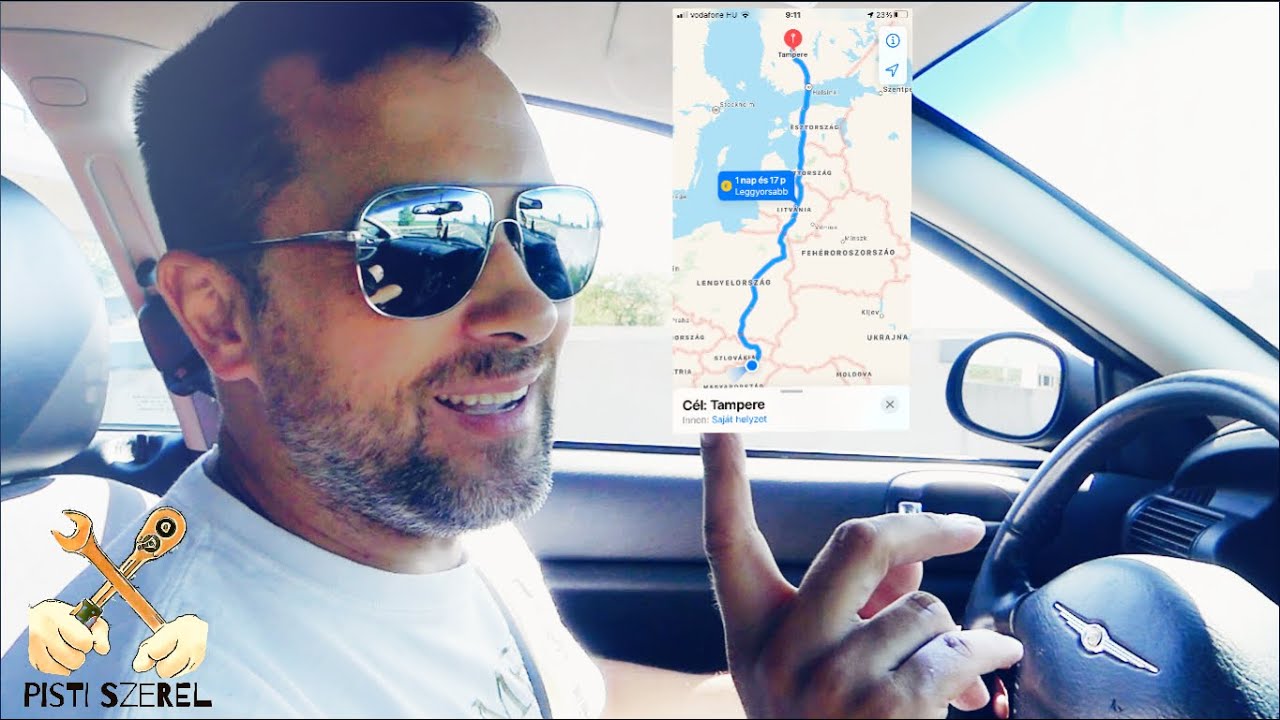 Finnországból Magyarországra autóval 2000 km!!!
