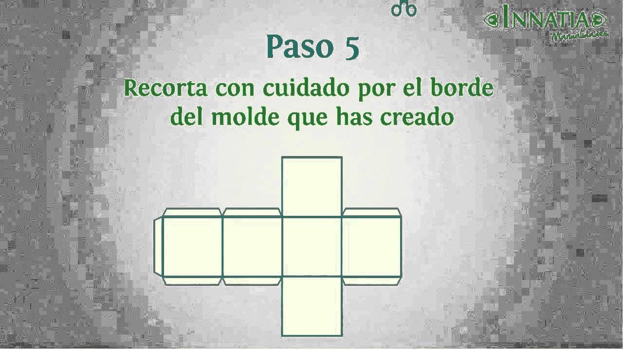 C&oacute;mo hacer un cubo de papel o cart&oacute;n paso a paso | INNATIA.COM