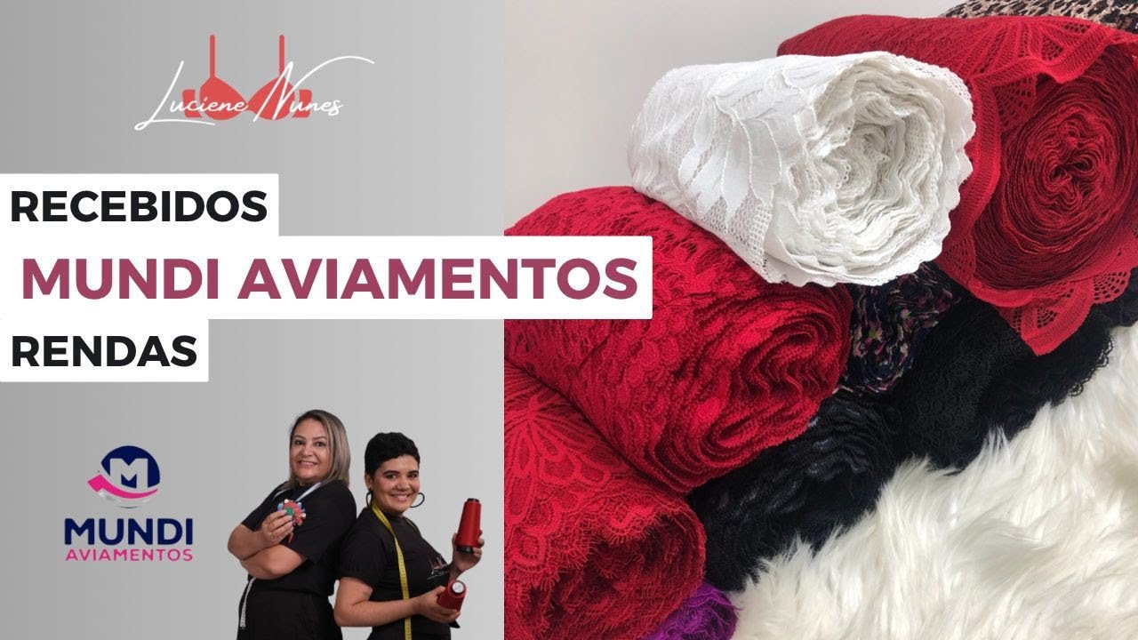Rendas Mundi Aviamentos Recebidos #moldesdecostura #dicasdalu #costura