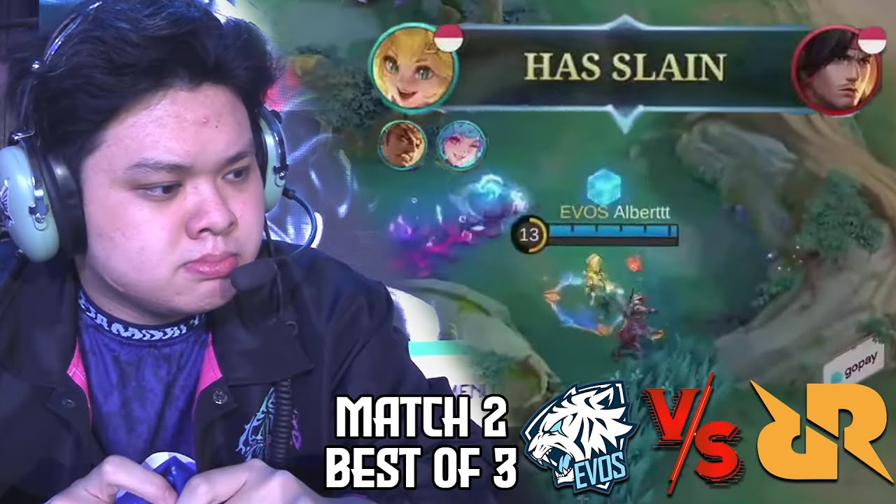 ALBERT COUNTER YSS FERXIIC PAKE JOY!! SAMPE GAK BISA BERGERAK YSS FERXIIC!! EVOS VS RRQ MATCH 2