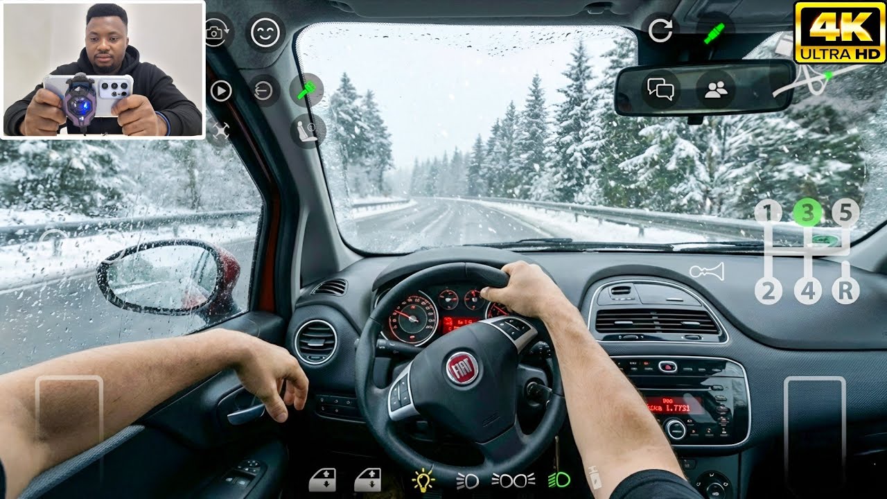 Fiat Doblo POV - Heavy Snow | Custom Cars: Online Drive Gameplay | 4K 