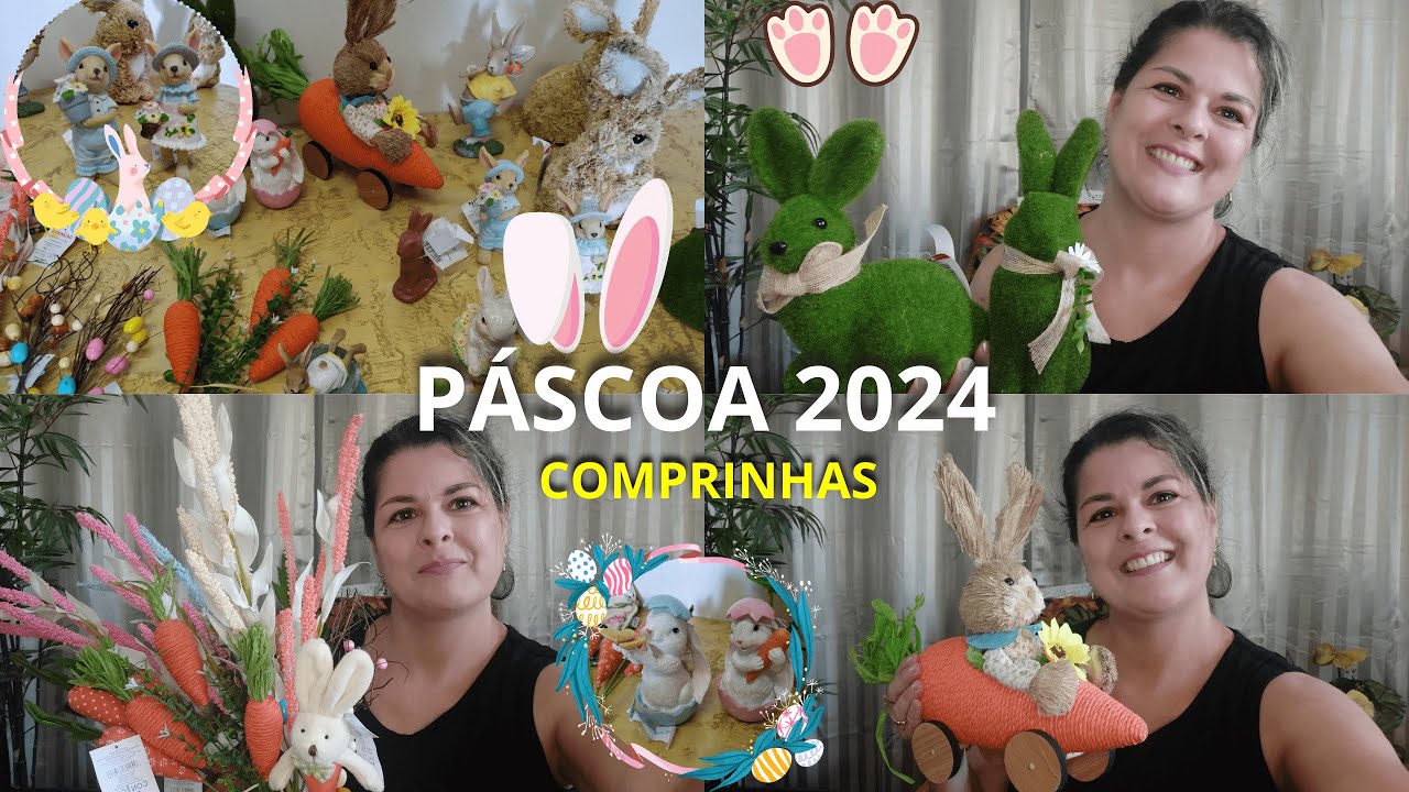 PÁSCOA 2024🐰  COMPRAS DE DECORAÇÃO PARA PÁSCOA🐇 #DECORAÇÃO #PÁSCOA #2024 #ALGODÃODOCELAR
