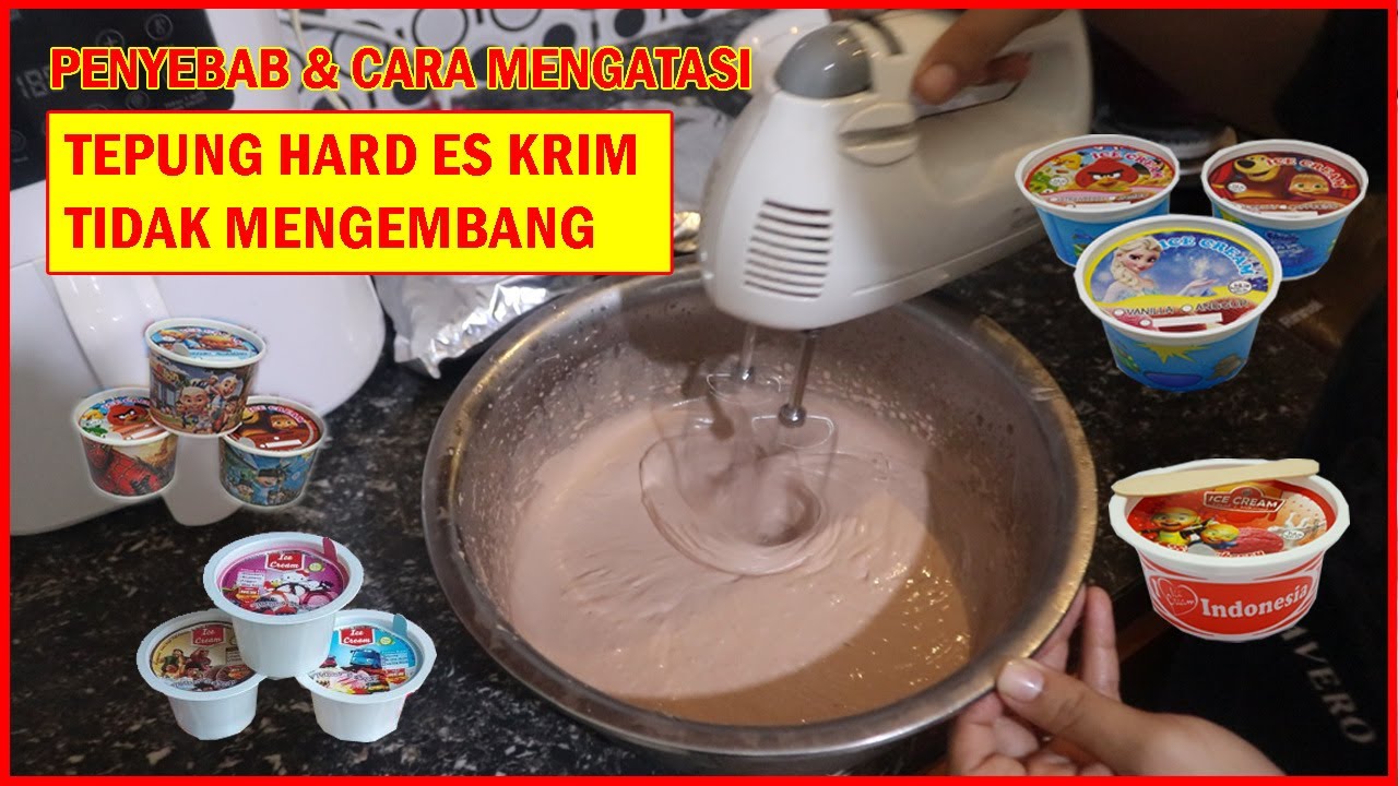PENYEBAB & CARA MENGATASI TEPUNG HARD ES KRIM TIDAK MENGEMBANG - ENCER TERUS