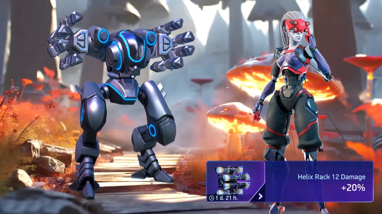 Unlock Vox Pilot - Cheetah with Helix Rack 12 - Mech Arena