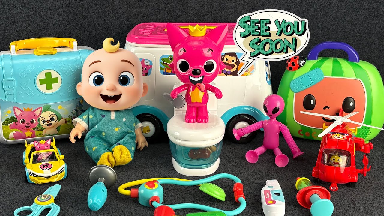 Cocomelon Ambulance Doctor Set | 17 Minutes of Relaxing Toy ASMR
