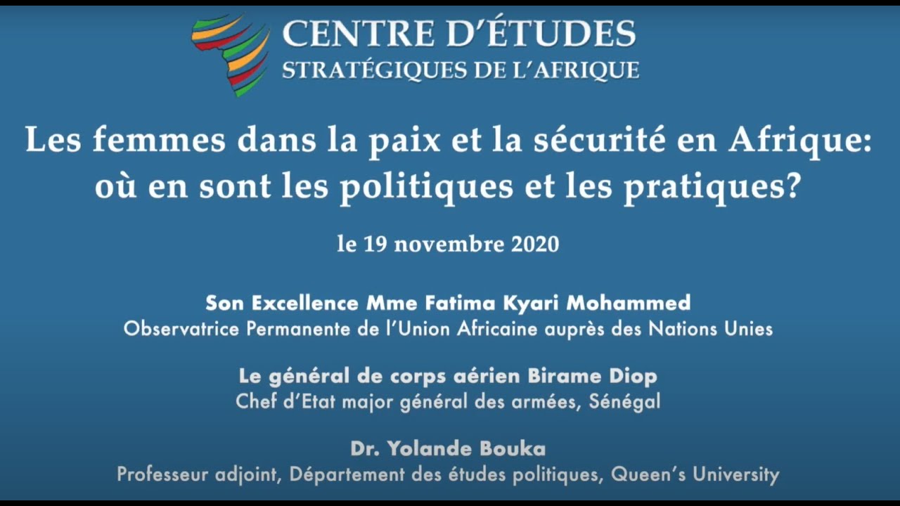 Les femmes dans la paix et la sécurité en Afrique: où en sont les politiques et les pratiques?