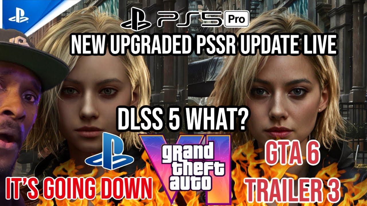 PS5 Pro Upgraded PSSR Update Live - GTA 6 Trailer 3 Report - RE Requiem 6M - New Xbox Helix Feature