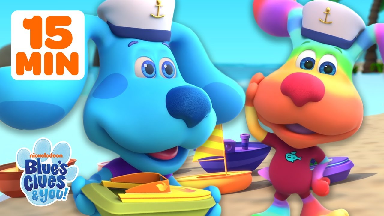 Row Row Row Your Boat! w/ Rainbow Puppy + More Nursery Rhymes & Kids Songs | Blue’s Clues & You!