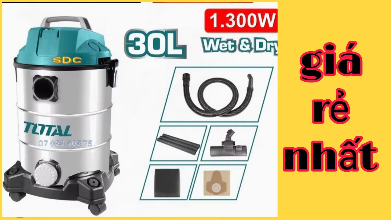 review máy hút bụi TOTAL : TVC 13301 # điện máy trung tín .