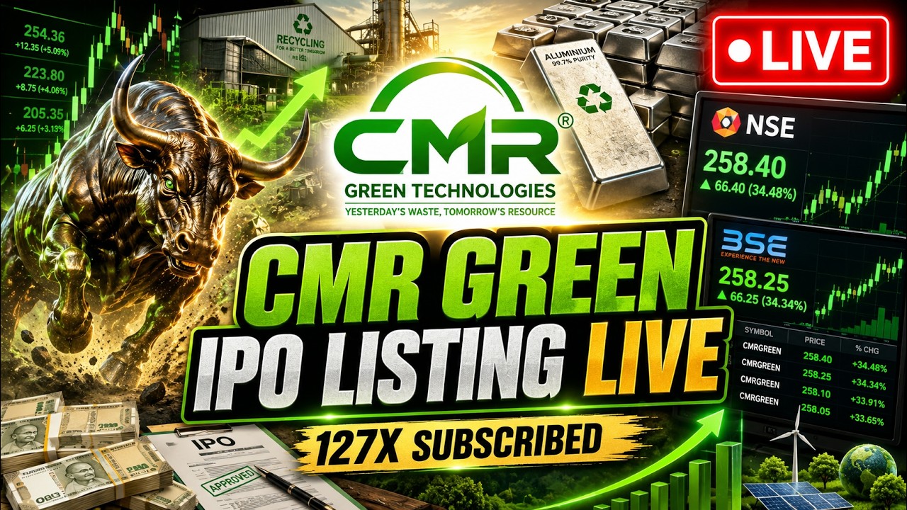 Выход CMR Green Technologies на IPO в прямом эфире | Анализ листинга, цена акций, GMP и дебют на ...
