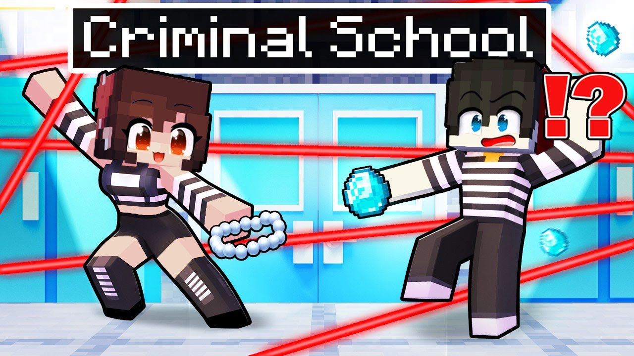 Going to an ALL CRIMINAL Minecraft School! ( Tagalog )