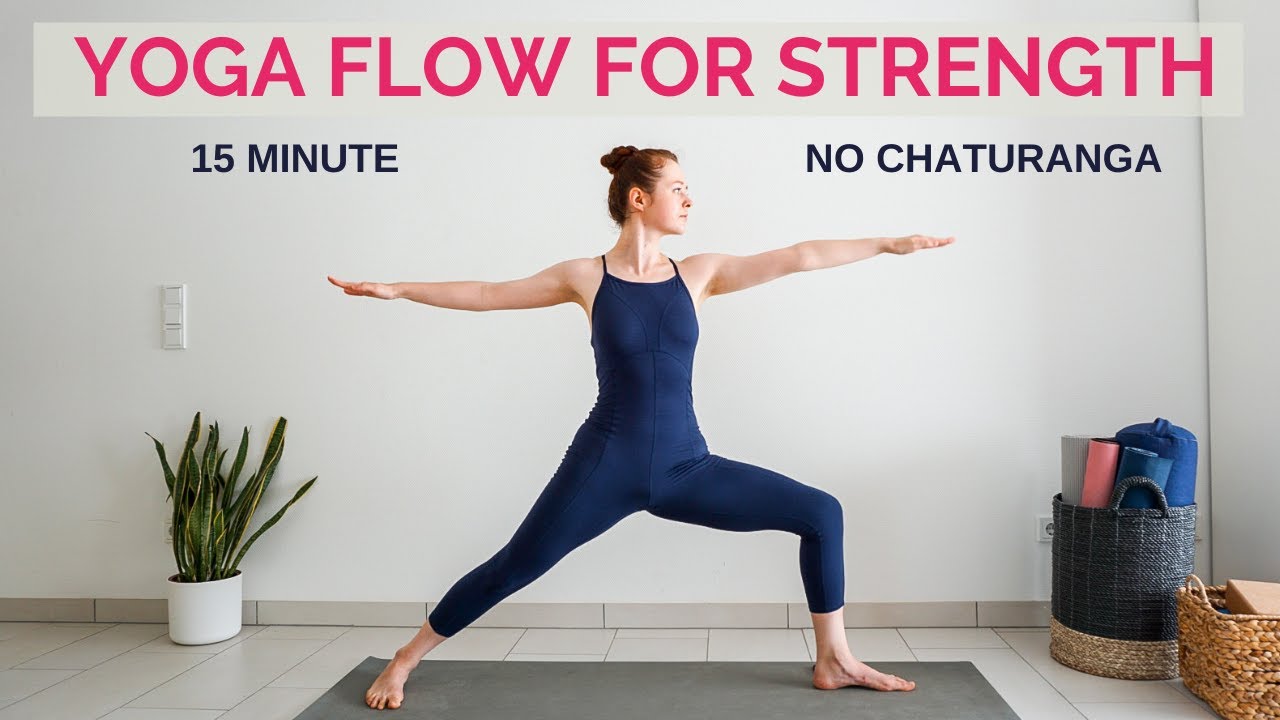 15 min Vinyasa Yoga Flow Without Chaturanga | Full Body Yoga For Strength & Energy