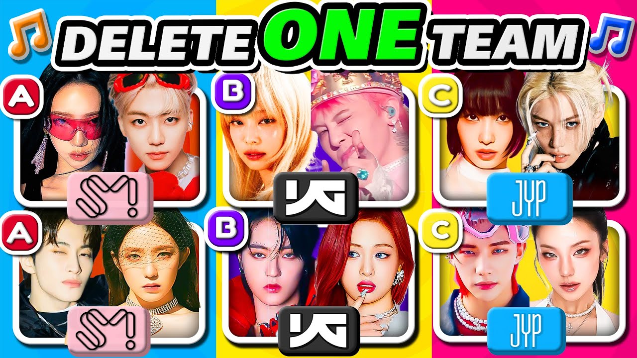 SM vs YG vs JYP 🔥 Delete One Team - Kpop Quiz Challenge 2024 | K-Music Quiz
