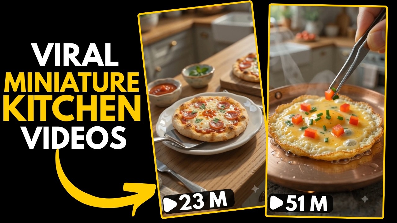 How to Create Viral AI Miniature Cooking Videos (100% Free AI Tools)