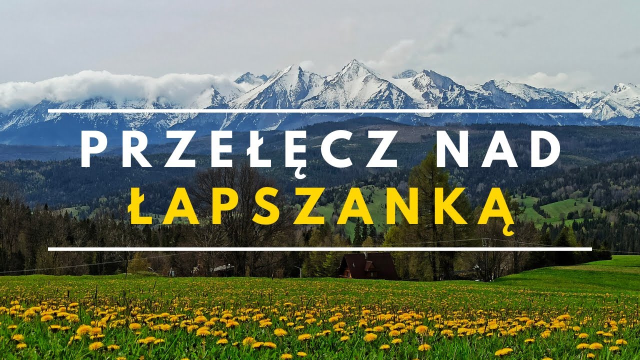 Przełęcz nad Łapszanką - punkt widokowy na TATRY | #łapszanka #dron